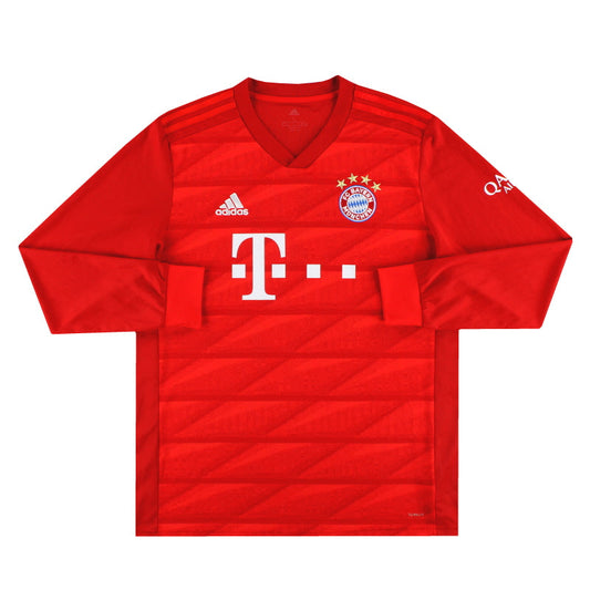 2019-20 Bayern Munich adidas Home Shirt L/S *Mint* L