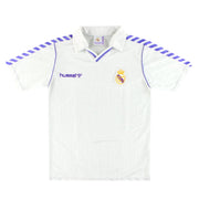 1989-90 Real Madrid Hummel Home Shirt *Mint* L - Classic Football Kit