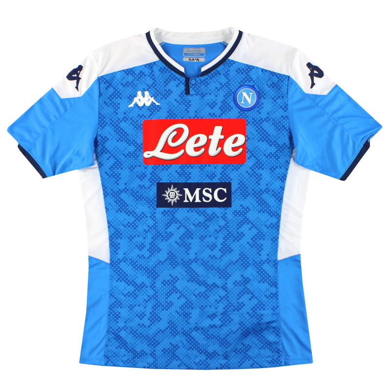 2019-20 Napoli Kappa Kombat Home Shirt *Mint* XXL - Classic Football Kit