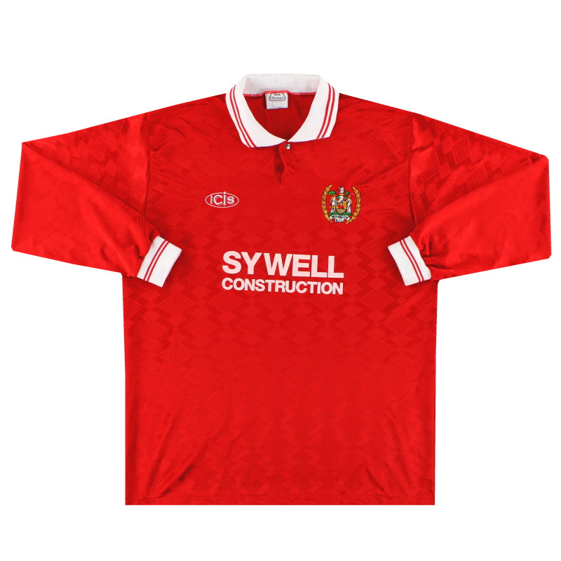 1996-97 Workington AFC ICIS Home Shirt L/S XL - Classic Football Kit