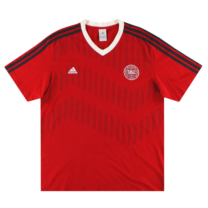 2012-13 Denmark adidas Leisure Tee *Mint* XL - Classic Football Kit