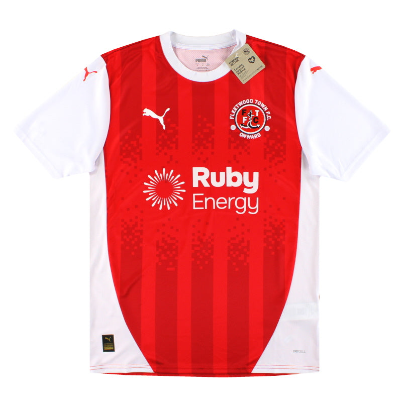 2024-25 Fleetwood Town Puma Home Shirt *w/tags* M - Classic Football Kit