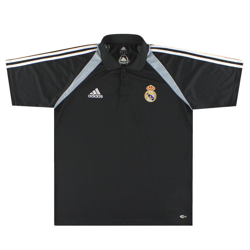 2004-05 Real Madrid adidas Polo Shirt *Mint* L - Classic Football Kit