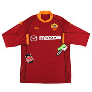 2002-03 Roma Kappa Home Shirt L/S *w/tags* XXL - Classic Football Kit