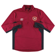 2017-18 Hearts Umbro 1/4 Zip Training Top M - Classic Football Kit