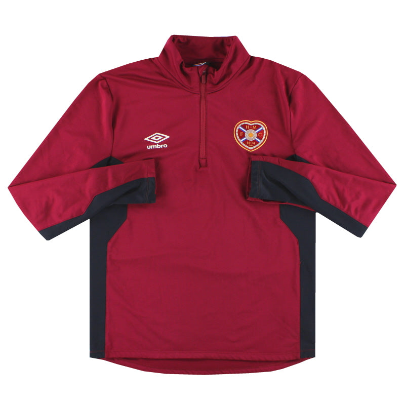 2017-18 Hearts Umbro 1/4 Zip Training Top M - Classic Football Kit