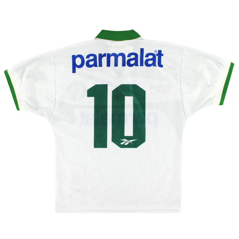 1996 Palmeiras Reebok Away Shirt #10 S - Classic Football Kit