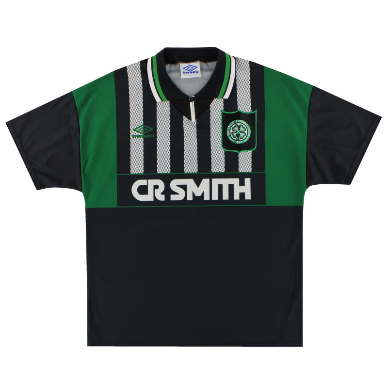 1994-95 Celtic Umbro Away Shirt #11 *Mint* L - Classic Football Kit