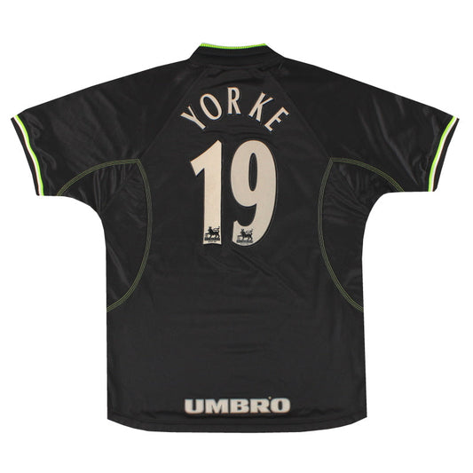 1998-99 Manchester United Umbro Third Shirt Yorke #19 L