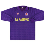 1989-90 Fiorentina Home Shirt #13 L/S - Classic Football Kit