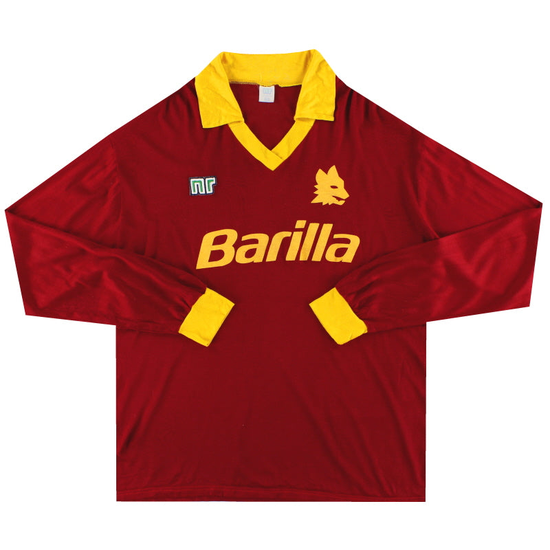 1986-87 Roma Home Shirt LS XL - Classic Football Kit