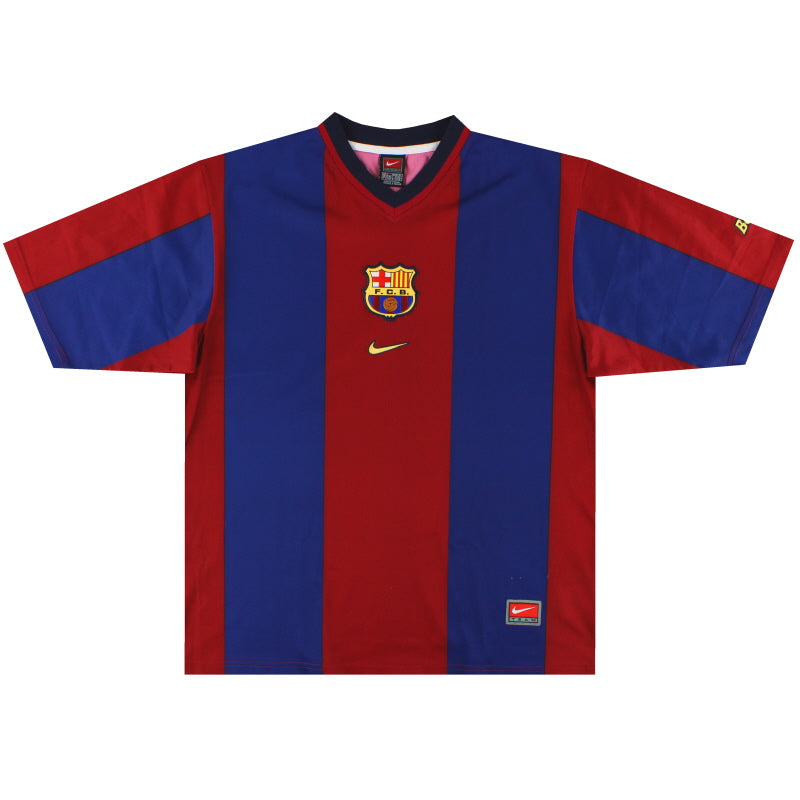 1998-00 Barcelona Nike Basic Home Shirt S