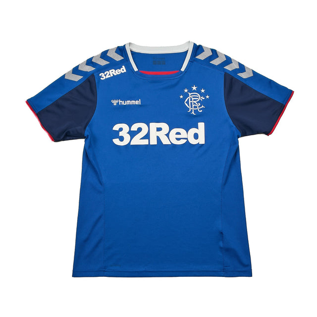 CULT KITS - 2018/19 RANGERS TRAINING SHIRT (S) HUMMEL