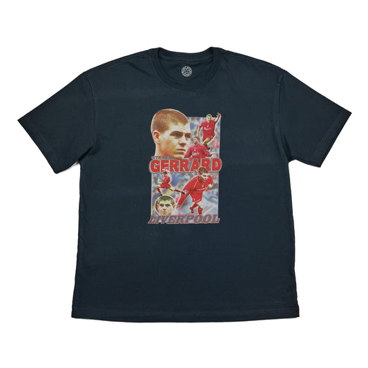LIVERPOOL STEVEN GERRARD BOOTLEG TEE | Cult Kits, Medium / Liverpool / Black