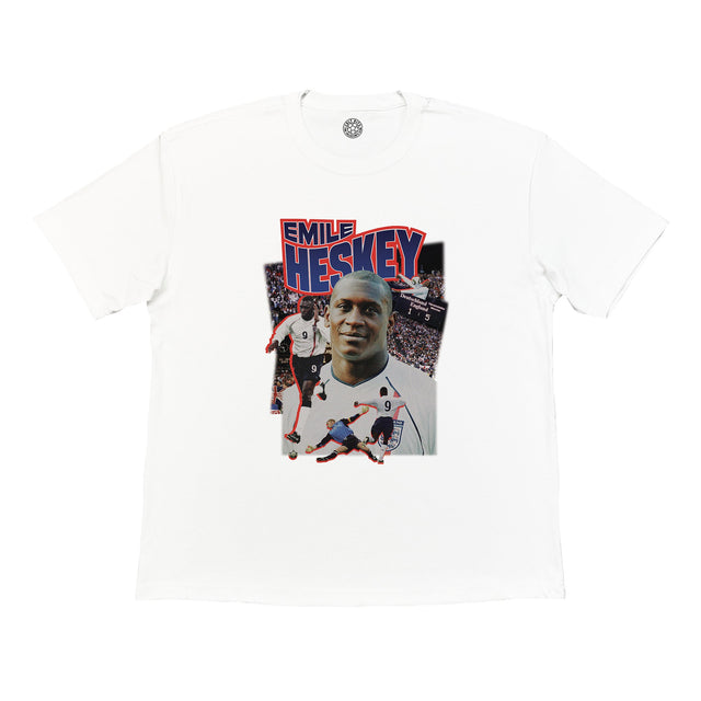 England Heskey Bootleg Tee, Medium / England / White