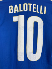 2014/15 Italy Balotelli #10 *Player Issue* Home Shirt (M) Puma