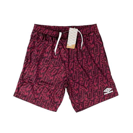 UMBRO *BNWT* CLARET GRAFFITI SHORTS (MULTIPLE SIZES) WITH POCKETS | Cult Kits, Small / Umbro / 2022