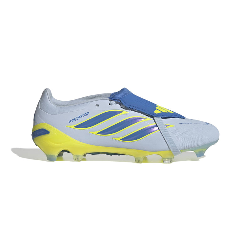adidas Predator 26 Pro Fold-Over Tongue FG/AG Football Boots - Crystal Sky/Ray Blue/Team Solar Yellow