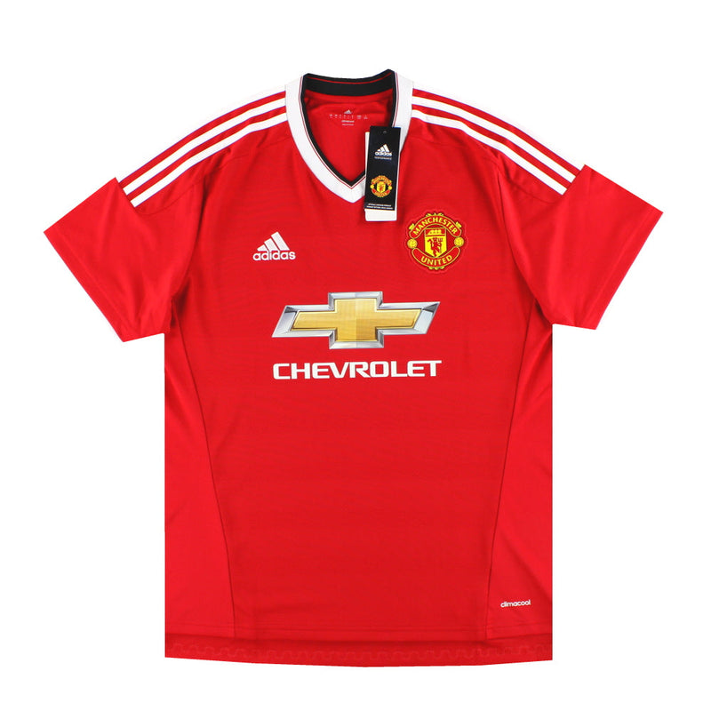 2015-16 Manchester United adidas Home Shirt *BNIB* M