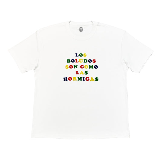Maradona Los Boludos 'Idiots' Tee, XXL / Argentina / White