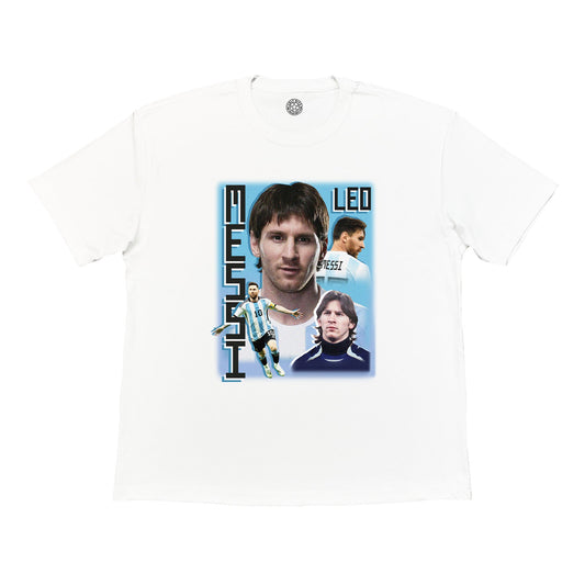 ARGENTINA MESSI BOOTLEG TEE | Cult Kits, Small / Argentina / White
