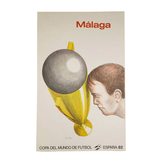 1982 MÁLAGA COPA DEL MUNDO DE FUTBOL ESPANA ORIGINAL PRINT