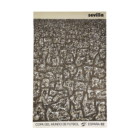1982 SEVILLA COPA DEL MUNDO DE FUTBOL ESPANA ORIGINAL PRINT