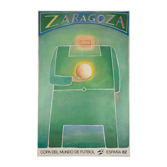 1982 ZARAGOZA COPA DEL MUNDO DE FUTBOL ESPANA ORIGINAL PRINT