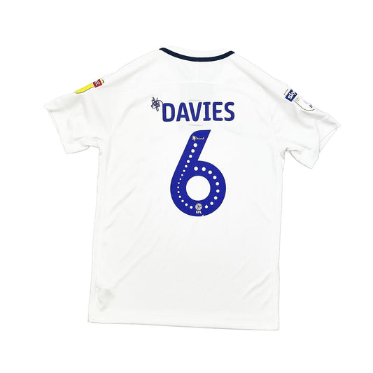 2018/19 PRESTON NORTH END DAVIES #6 *MATCH ISSUE* HOME SHIRT (M) NIKE