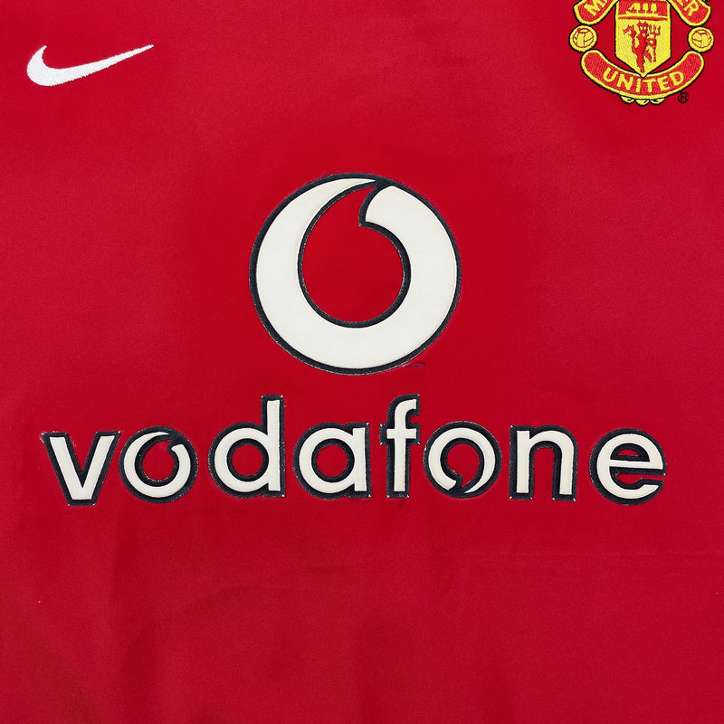 2002/04 Manchester United Beckham #7 Home Shirt (XL) Nike