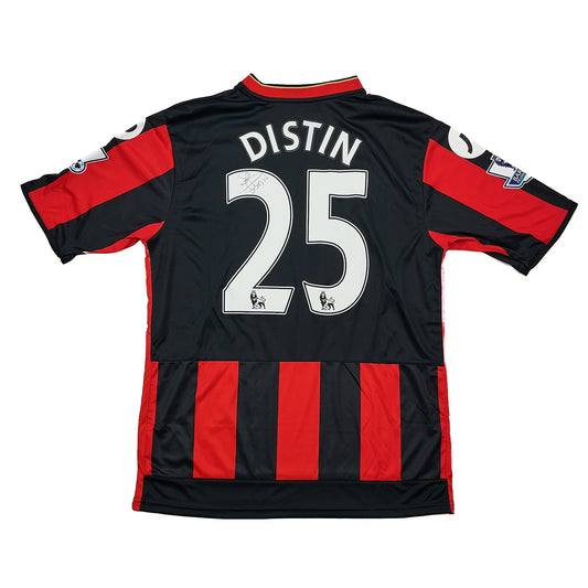 2015/16 BOURNEMOUTH DISTIN #25 *MATCH ISSUED + SIGNED* HOME SHIRT (L) JD