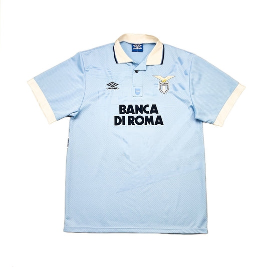 1993/95 LAZIO #4 *MATCH ISSUE* HOME SHIRT (XL) UMBRO