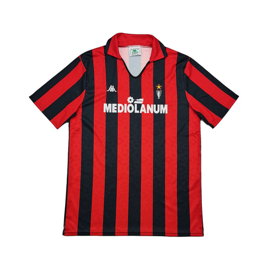 CULT KITS - 1989/90 AC MILAN HOME SHIRT (L) KAPPA