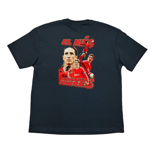 LIVERPOOL EL NIÑO TORRES BOOTLEG TEE, Cult Kits, Large / Liverpool / Black