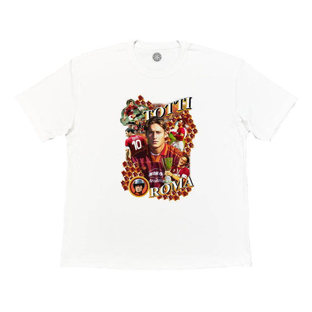 ROMA TOTTI BOOTLEG TEE, Cult Kits, XL / Roma / White