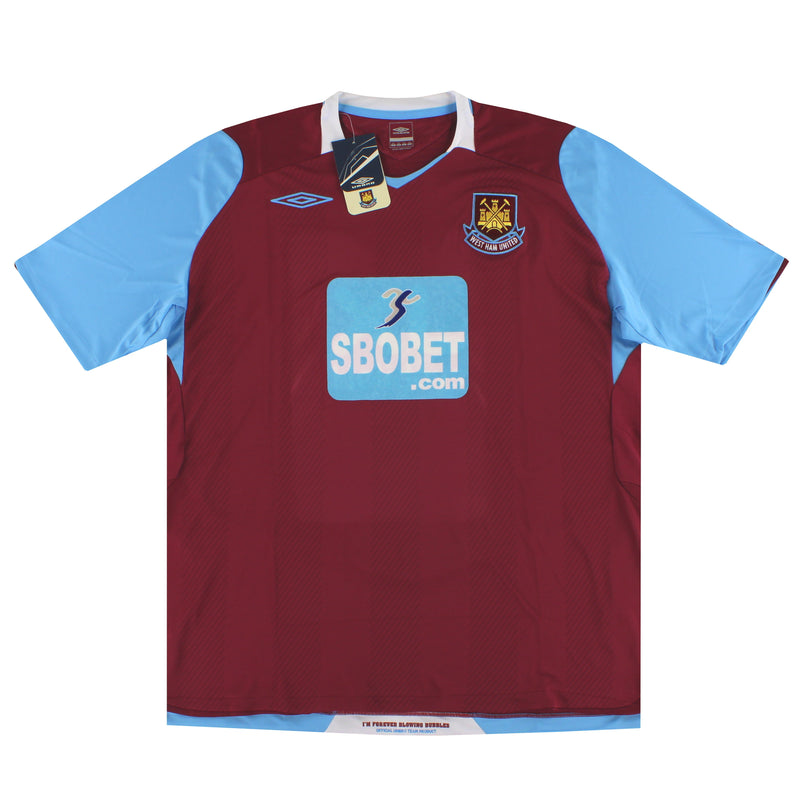 2008-09 West Ham Umbro Home Shirt *w/tags* XXL