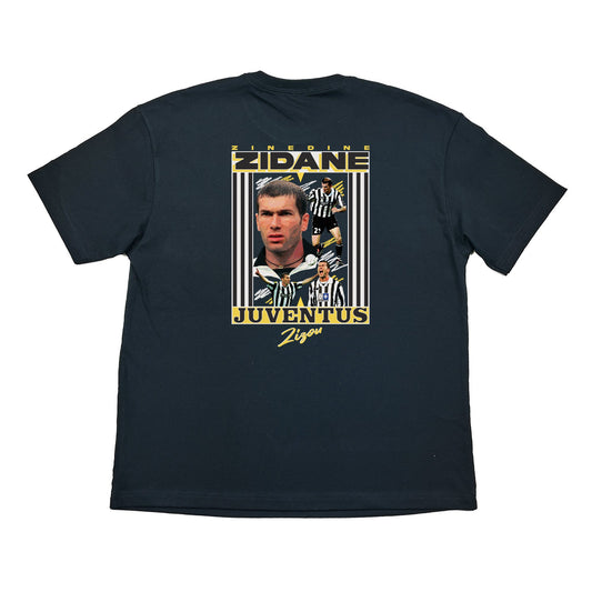 JUVENTUS ZIZOU BOOTLEG TEE, Cult Kits, Large / Juventus / Black