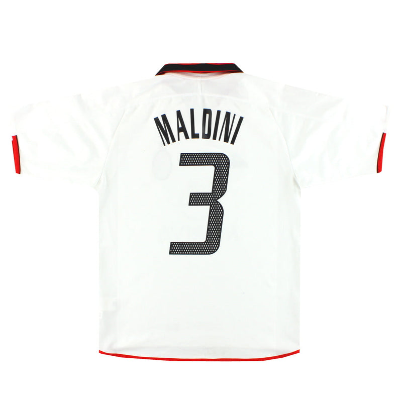 2003-04 AC Milan adidas CL Away Shirt Maldini #3 M L