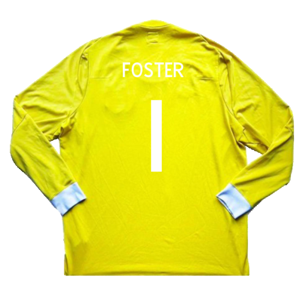 2010-2011 England Goalkeeper LS Shirt (Yellow) (Very Good) (Foster 1)_1