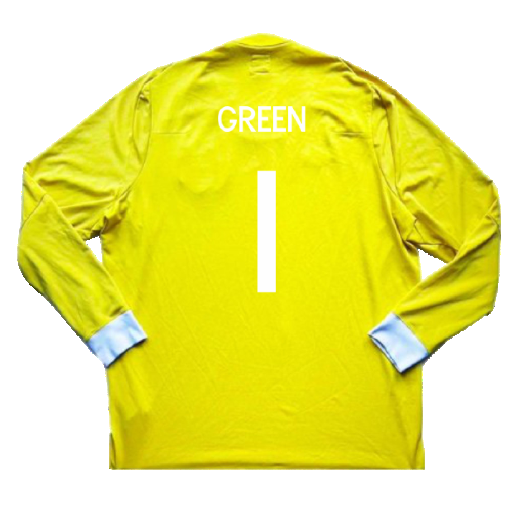 2010-2011 England Goalkeeper LS Shirt (Yellow) (Very Good) (Green 1)_1
