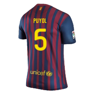 Barcelona 2011-12 Home Shirt (L) (Very Good) (Puyol 5)_1