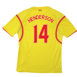 2014-15 Liverpool Warrior Away Shirt (Mint) (HENDERSON 14)_1