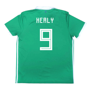 2017-2018 Northern Ireland Home Shirt ((Very Good) L) (Healy 9)_2