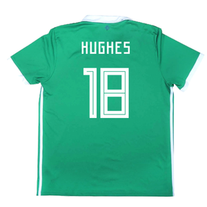 2017-2018 Northern Ireland Home Shirt ((Very Good) L) (Hughes 18)_2