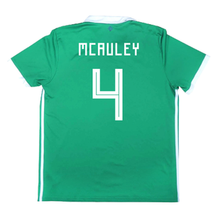 2017-2018 Northern Ireland Home Shirt ((Very Good) L) (McAuley 4)_2