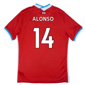 2020-2021 Liverpool Home Shirt (S) (Mint) (ALONSO 14)_1