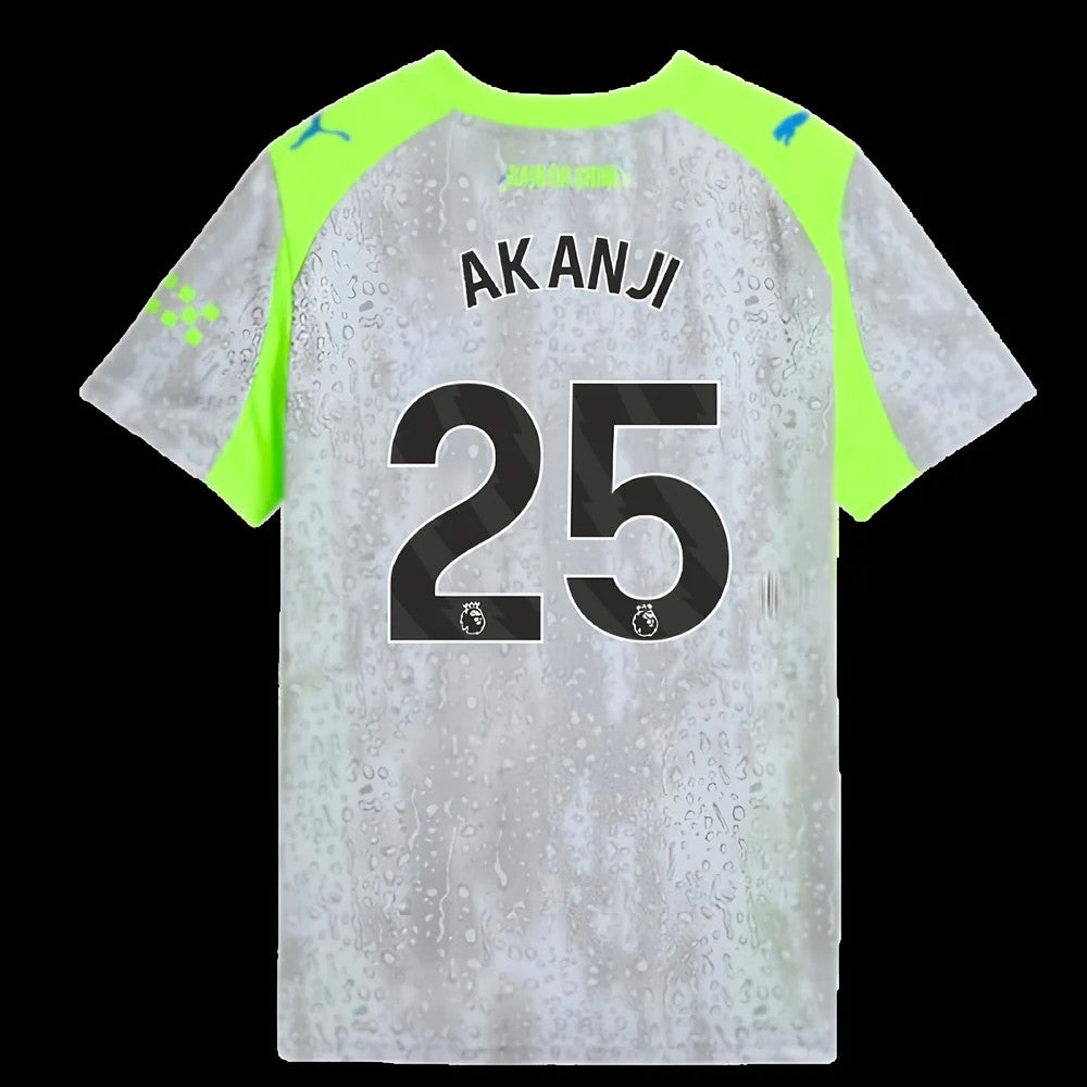 2025-2026 Man City Third Shirt (Kids) (Akanji 25)_0