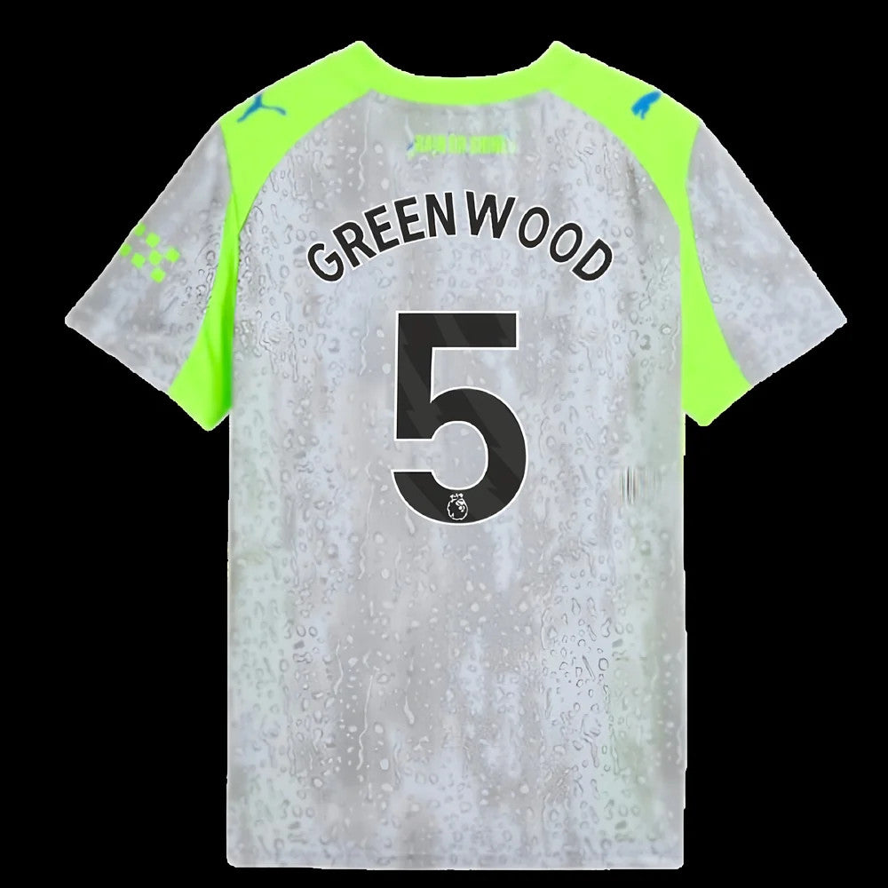 2025-2026 Man City Third Shirt (Kids) (Greenwood 5)_0