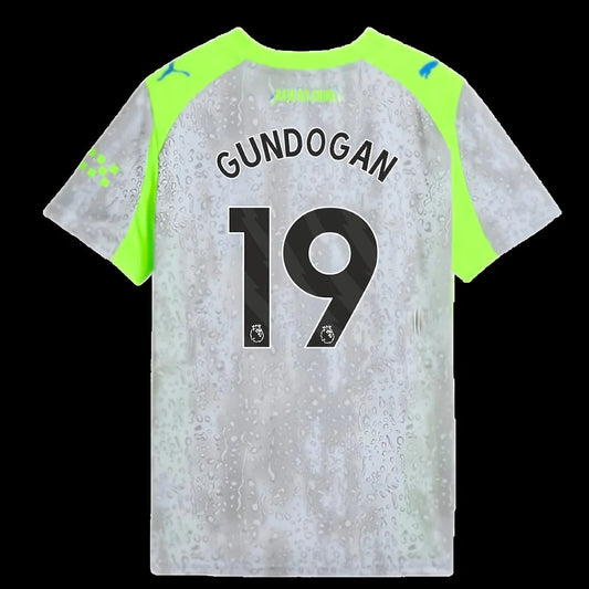 2025-2026 Man City Third Shirt (Kids) (Gundogan 19)_0