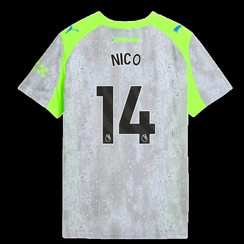 2025-2026 Man City Third Shirt (Kids) (Nico 14)_0